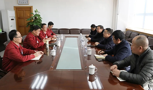 宋涛董事长与渭滨区领导就企业发展进行座谈交流
